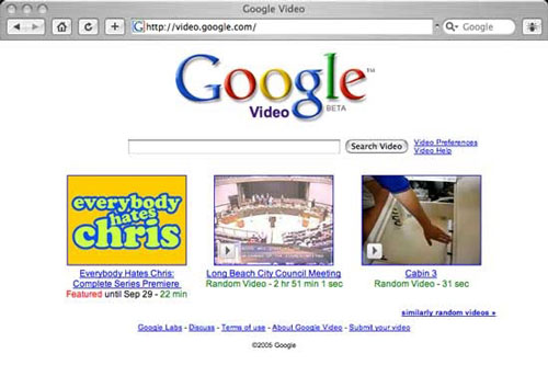 5. Google Video